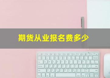 期货从业报名费多少