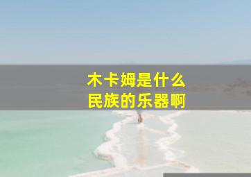 木卡姆是什么民族的乐器啊