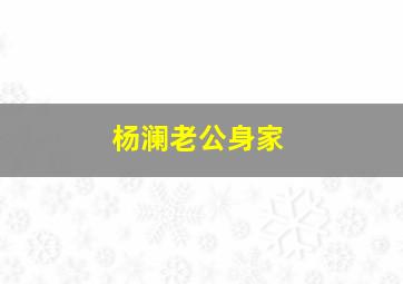 杨澜老公身家