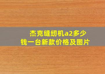 杰克缝纫机a2多少钱一台新款价格及图片