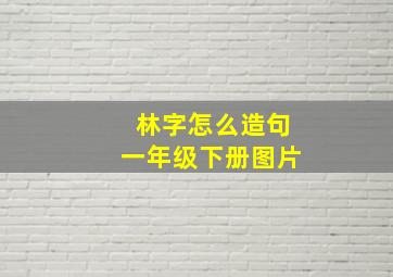 林字怎么造句一年级下册图片