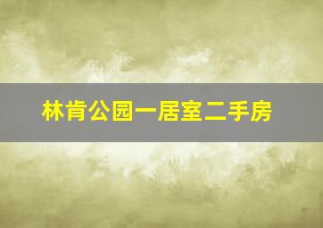 林肯公园一居室二手房