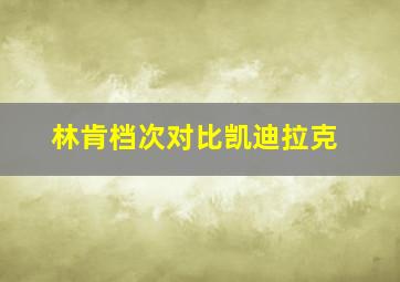 林肯档次对比凯迪拉克