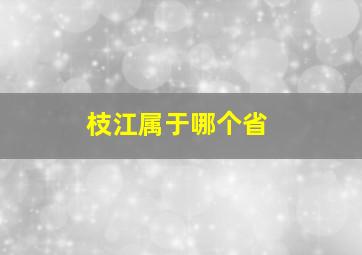 枝江属于哪个省