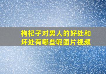 枸杞子对男人的好处和坏处有哪些呢图片视频