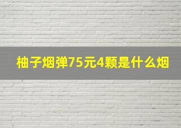 柚子烟弹75元4颗是什么烟