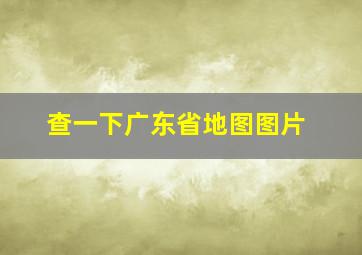 查一下广东省地图图片