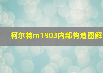 柯尔特m1903内部构造图解