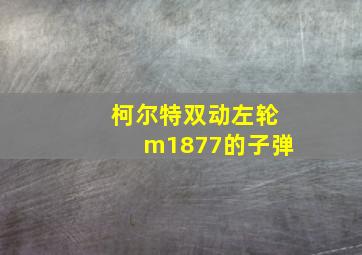 柯尔特双动左轮m1877的子弹