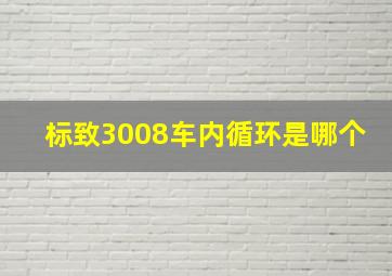 标致3008车内循环是哪个