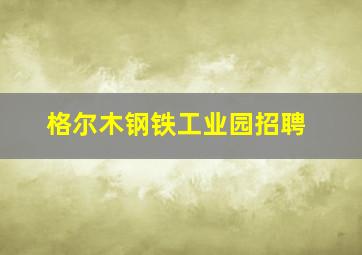 格尔木钢铁工业园招聘