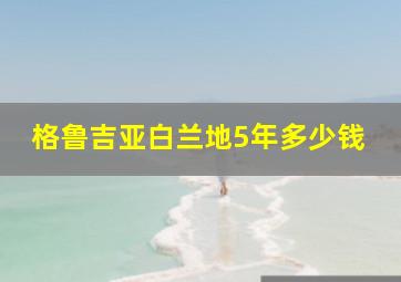 格鲁吉亚白兰地5年多少钱