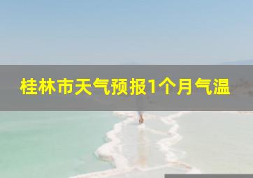 桂林市天气预报1个月气温