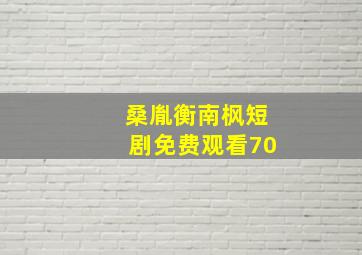 桑胤衡南枫短剧免费观看70