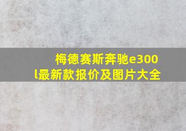 梅德赛斯奔驰e300l最新款报价及图片大全