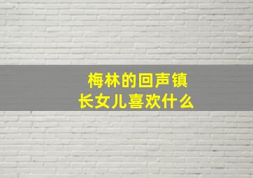 梅林的回声镇长女儿喜欢什么