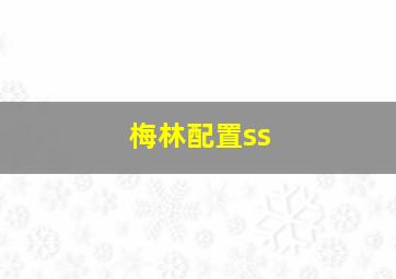 梅林配置ss