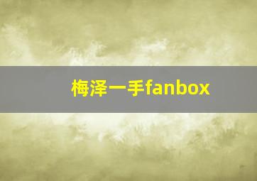 梅泽一手fanbox