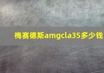 梅赛德斯amgcla35多少钱