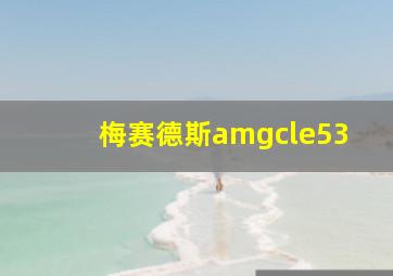 梅赛德斯amgcle53