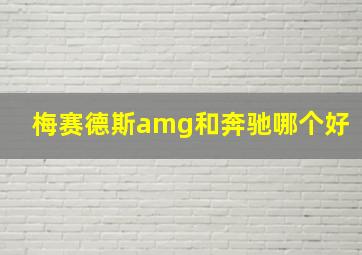 梅赛德斯amg和奔驰哪个好