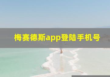 梅赛德斯app登陆手机号