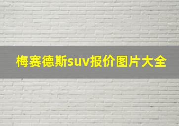 梅赛德斯suv报价图片大全