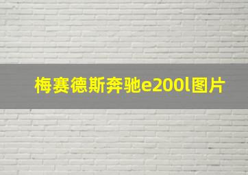 梅赛德斯奔驰e200l图片