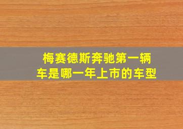 梅赛德斯奔驰第一辆车是哪一年上市的车型