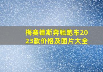 梅赛德斯奔驰跑车2023款价格及图片大全