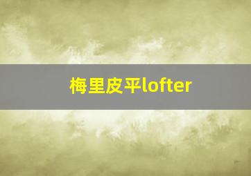 梅里皮平lofter