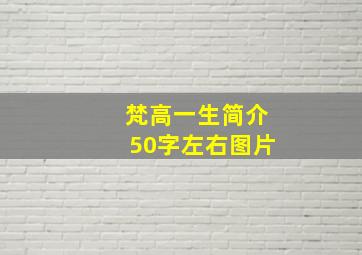 梵高一生简介50字左右图片