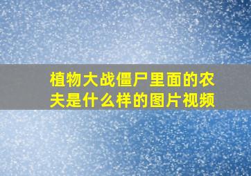 植物大战僵尸里面的农夫是什么样的图片视频