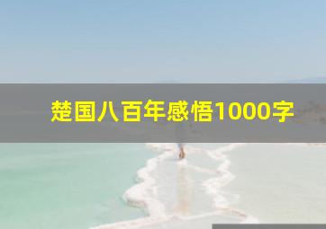 楚国八百年感悟1000字