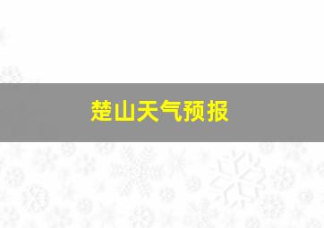 楚山天气预报