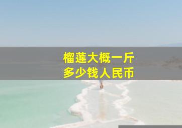 榴莲大概一斤多少钱人民币