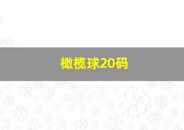 橄榄球20码