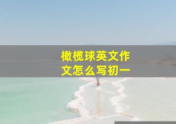 橄榄球英文作文怎么写初一