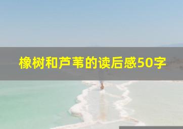 橡树和芦苇的读后感50字