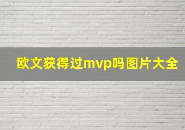 欧文获得过mvp吗图片大全