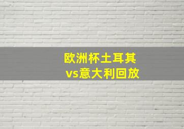 欧洲杯土耳其vs意大利回放