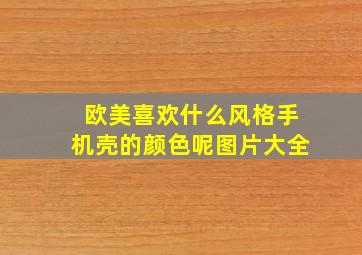 欧美喜欢什么风格手机壳的颜色呢图片大全