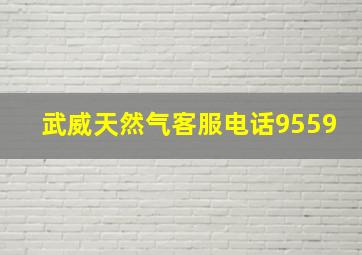 武威天然气客服电话9559