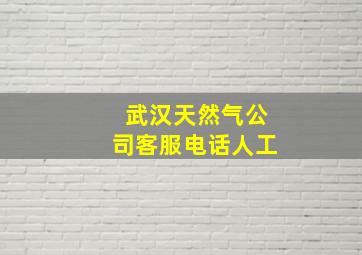 武汉天然气公司客服电话人工