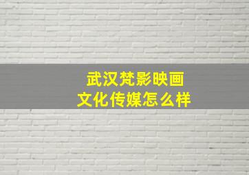 武汉梵影映画文化传媒怎么样