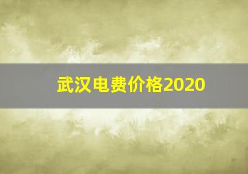 武汉电费价格2020