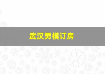 武汉男模订房