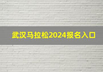 武汉马拉松2024报名入口