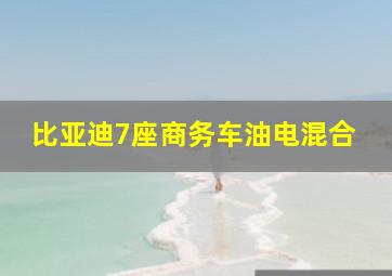 比亚迪7座商务车油电混合