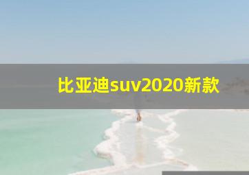 比亚迪suv2020新款